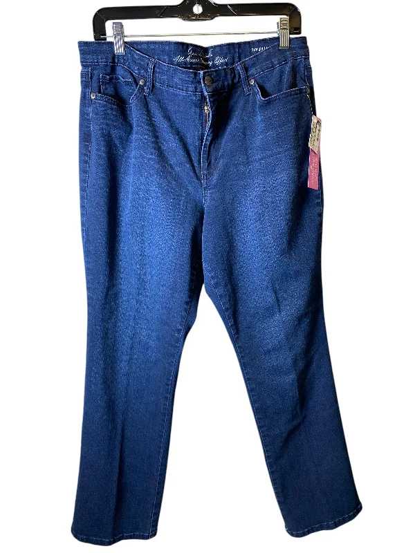 Jeans Boyfriend By Gloria Vanderbilt In Blue, Size: 14 Practical Women's Multi - 