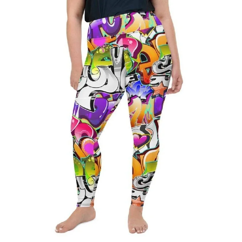 Graffiti Plus Size Leggings garde