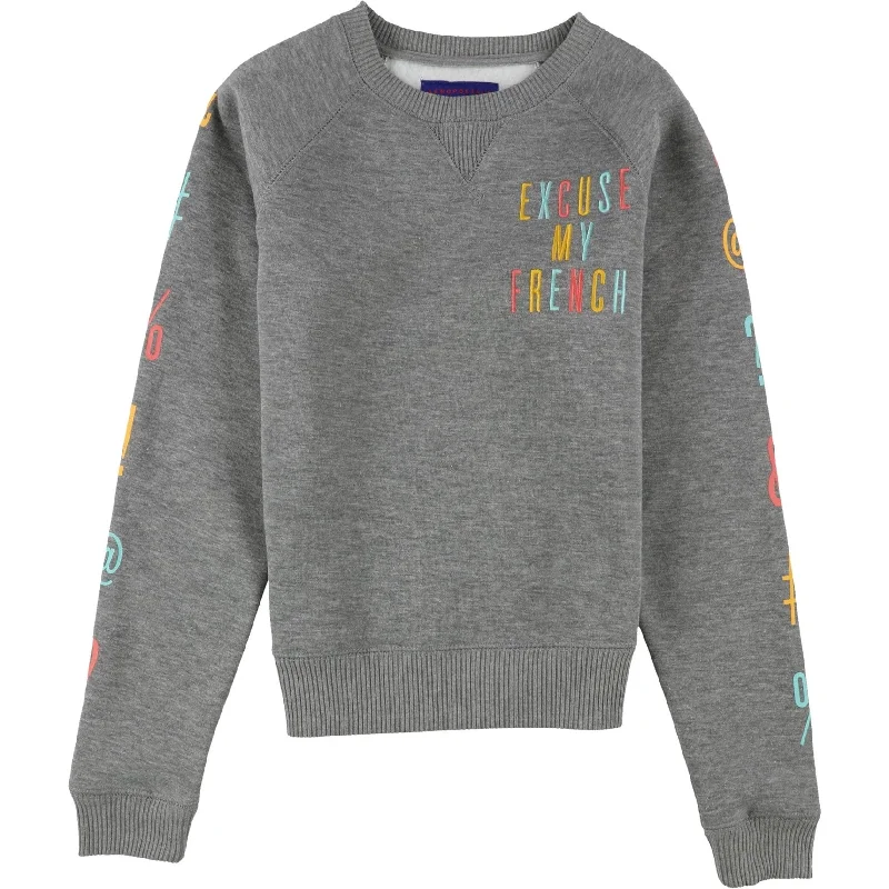 Aeropostale Womens Pullover Sweatshirt, Grey, X-Small Traditional Women's Wool