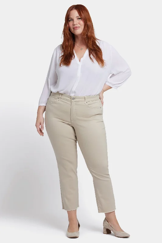 Marilyn Straight Ankle Jeans In Plus Size - Feather Unique Women's Upcycled