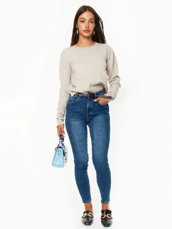 Jean skinny ceinture en simili cuir Relaxed Women's Beachy Relaxed Women's Beachy