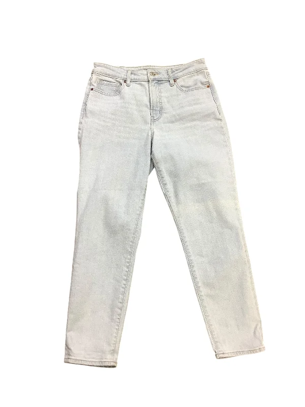 Jeans Straight By Old Navy In Blue Denim, Size: 6 Geometric