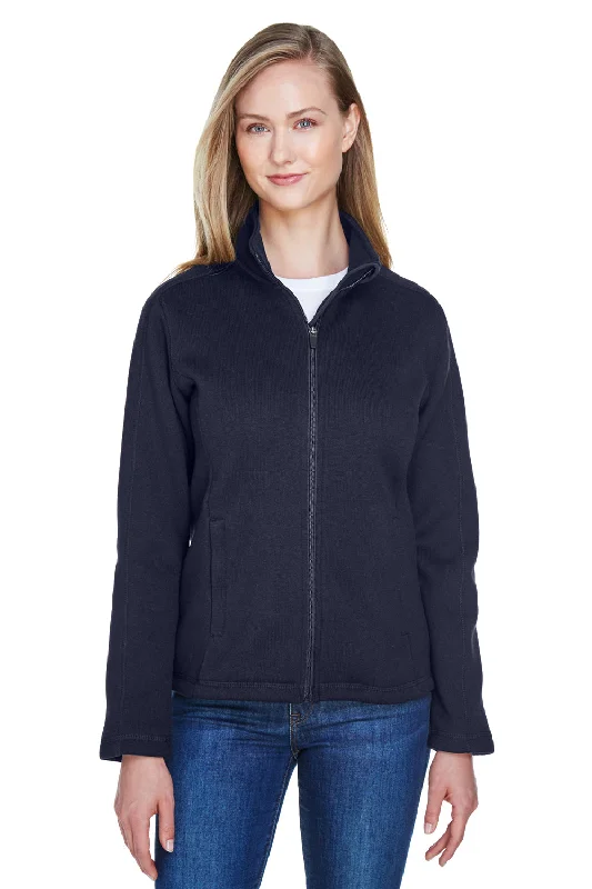 Devon & Jones Womens Bristol Pill Resistant Sweater Fleece Full Zip Jacket - Navy Blue Youthful Women's Pop Devon & Jones Womens Bristol Pill Resistant Sweater Fleece Full Zip Jacket - Navy Blue Youthful Women's Pop