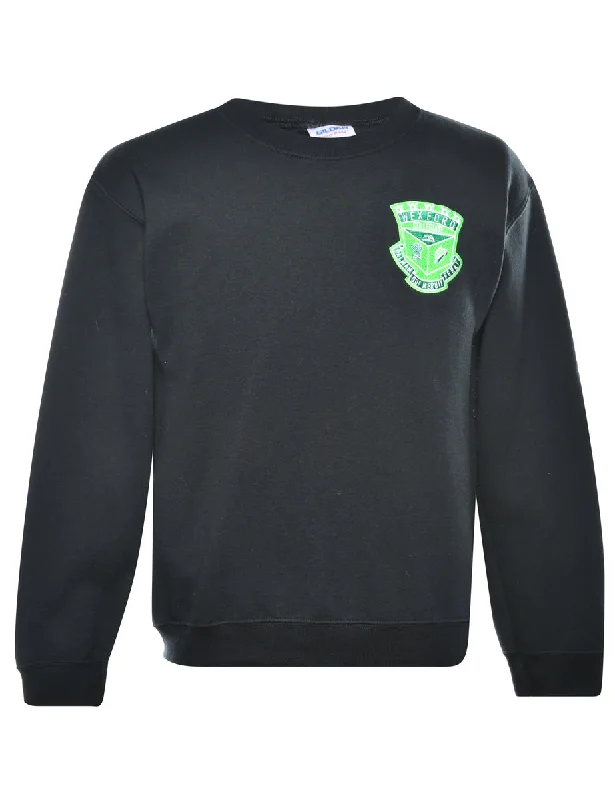 Gillian Wexford Printed Sweatshirt - S Trendy Women's Oversized
