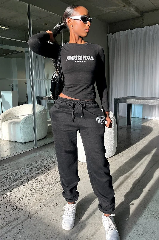 Series 5 Sweatpants - Black Traditional Women's Wool