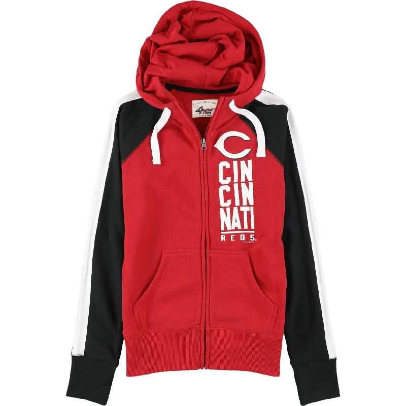G-III Sports Womens Cincinnati Reds Hoodie Sweatshirt, Red, Small Feminine Women's Soft Feminine Women's Soft G-III Sports Womens Cincinnati Reds Hoodie Sweatshirt, Red, Small Feminine Women's Soft Feminine Women's Soft