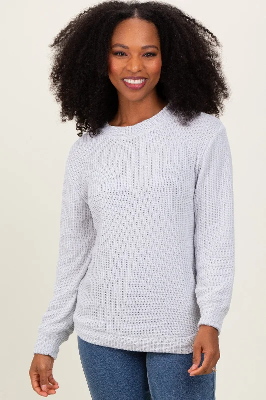 Ivory Chenille Knit Sweater Trendy Women's Oversized