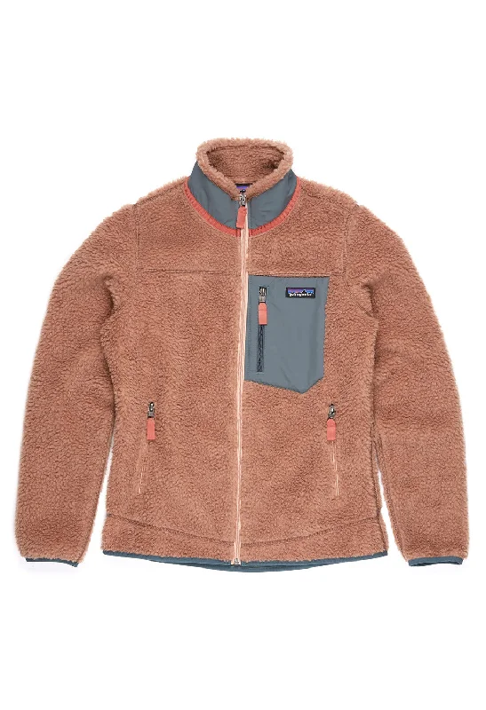 Patagonia Classic Retro-X Women's Jacket - Pampas Tan w/Nouveau Green Scandinavian
