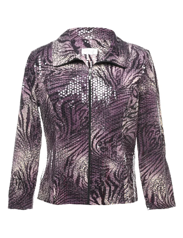 Zip Front Evening Jacket - M European