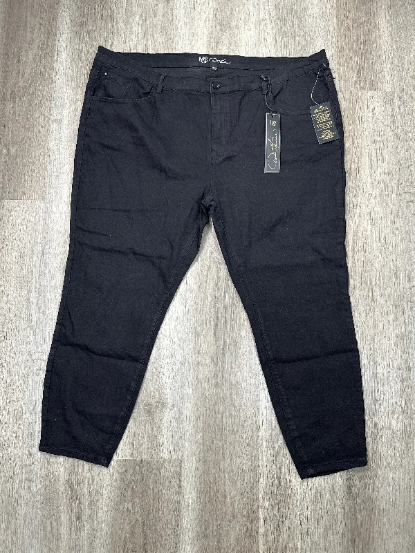 Jeans Straight By Diane Gilman In Black Denim, Size: 26 Earthy Women's 