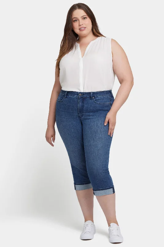 Marilyn Straight Crop Jeans In Plus Size - Blue Ridge Athletic Women's High - 