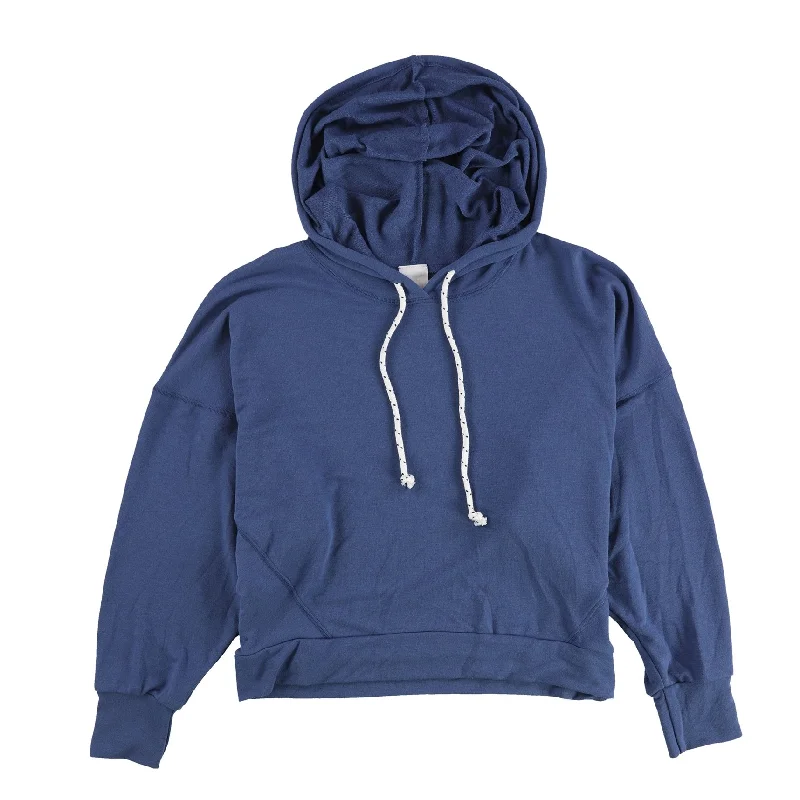 Project Social T Womens Solid Hoodie Sweatshirt, Blue, Medium Refined Women's Velvet