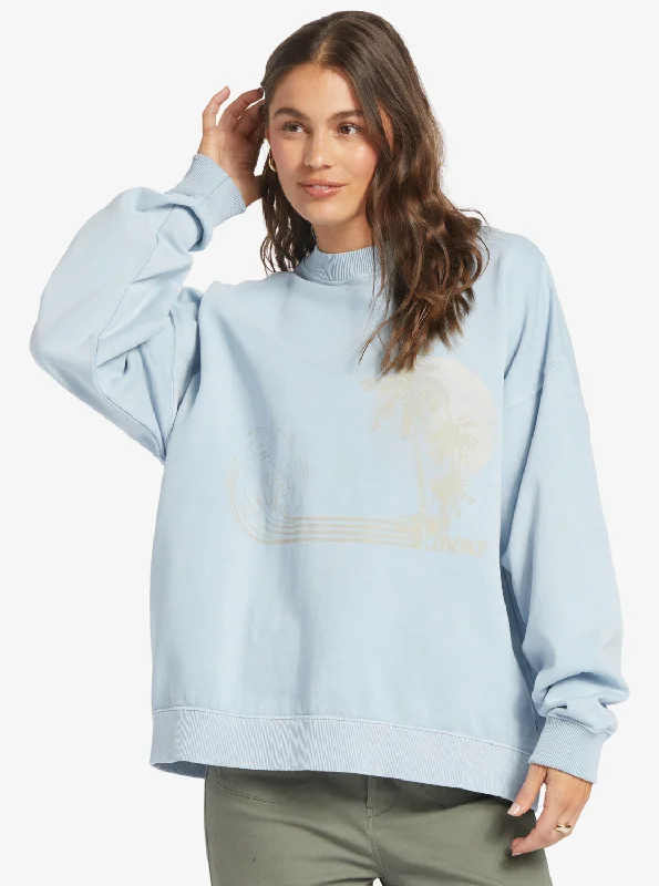 Lineup Oversized Sweatshirt - Clear Sky Athletic Women's High - 