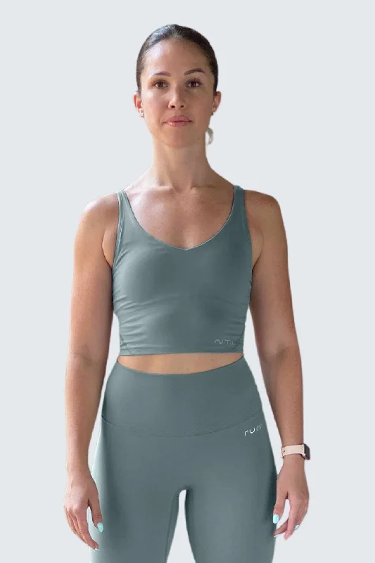 W SunSoft Tank Bra - Teal Light Traditional Women's Wool Traditional Women's Wool