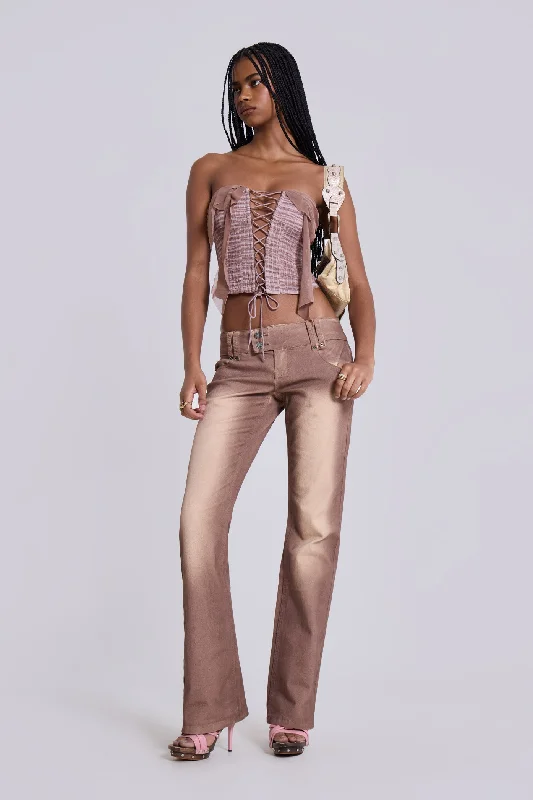 Washed Dirty Mauve Thirteen Jeans Modern Women's Tech