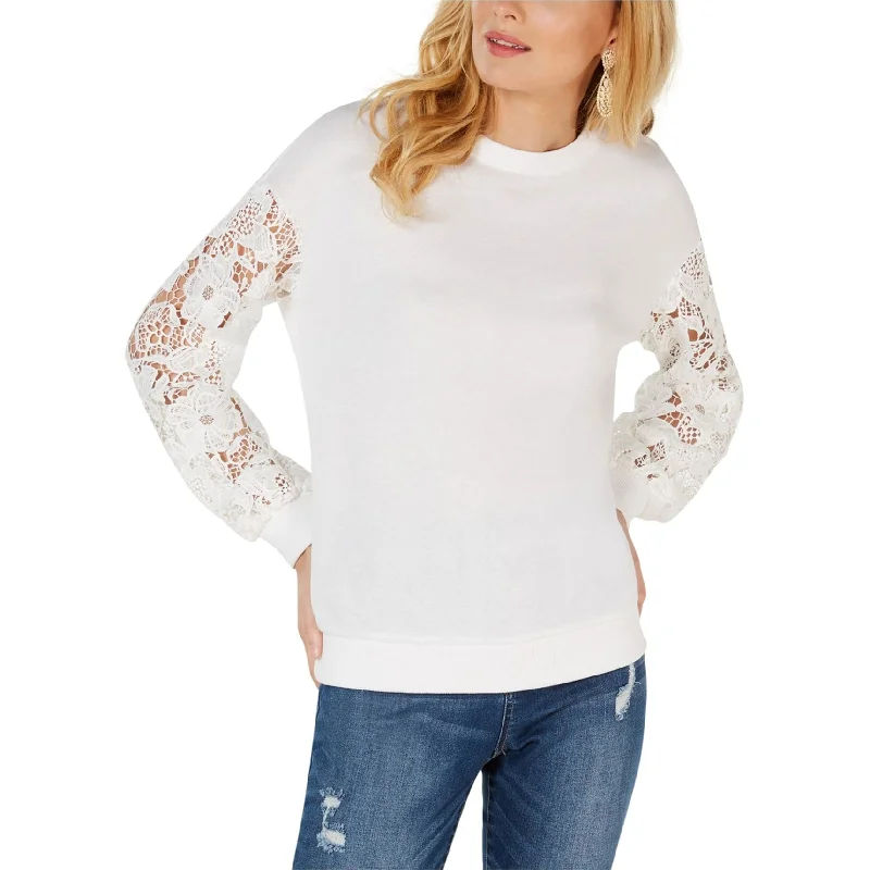 I-N-C Womens Lace Sleeve Sweatshirt Youthful Women's Anime - inspired Youthful Women's Anime - inspired I-N-C Womens Lace Sleeve Sweatshirt Youthful Women's Anime - inspired Youthful Women's Anime - inspired