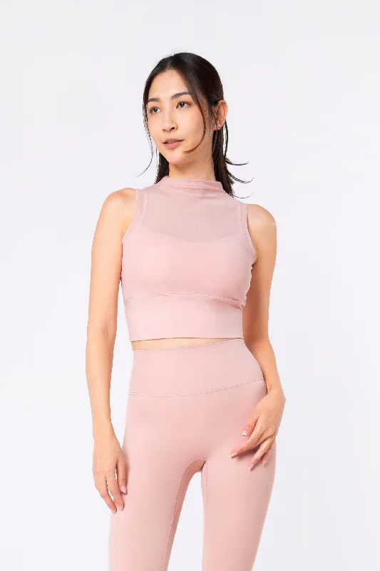 Hot Shot High Neck Bra Tank Disco