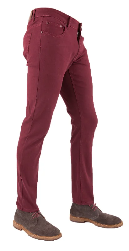 Men's Skinny Stretch Burgundy Jean 714 Women Women