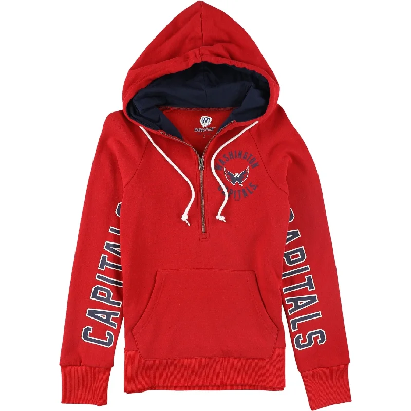 Hands High Womens Washington Capitals Hoodie Sweatshirt, Red, Small Laid - back Women's Vibe