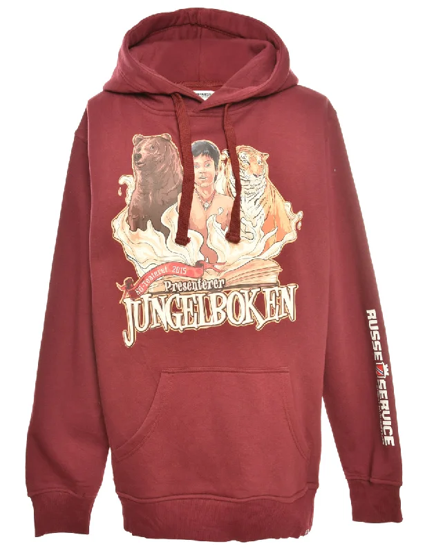Junglebook Hooded Cartoon Sweatshirt - XL Polished Women's Silk