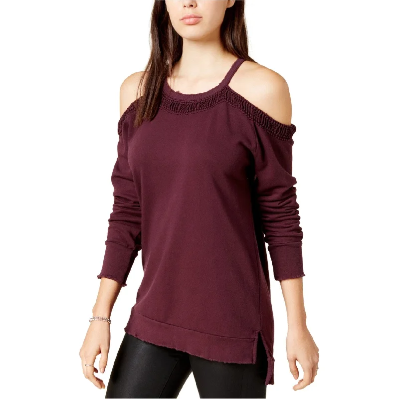 Joe's Womens Cold-Shoulder Sweatshirt, Purple, X-Small Country