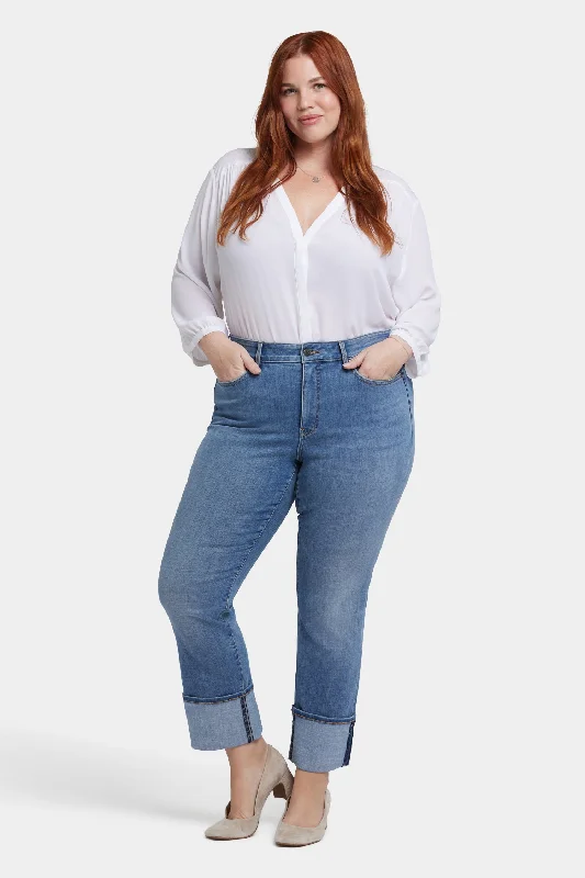 Marilyn Straight Jeans In Plus Size - Barcelona Breeze Elegant Women's 