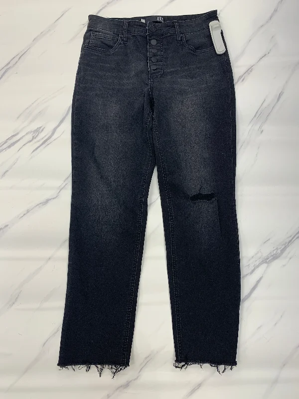 Jeans Boyfriend By Kut In Black, Size: 4 garde garde