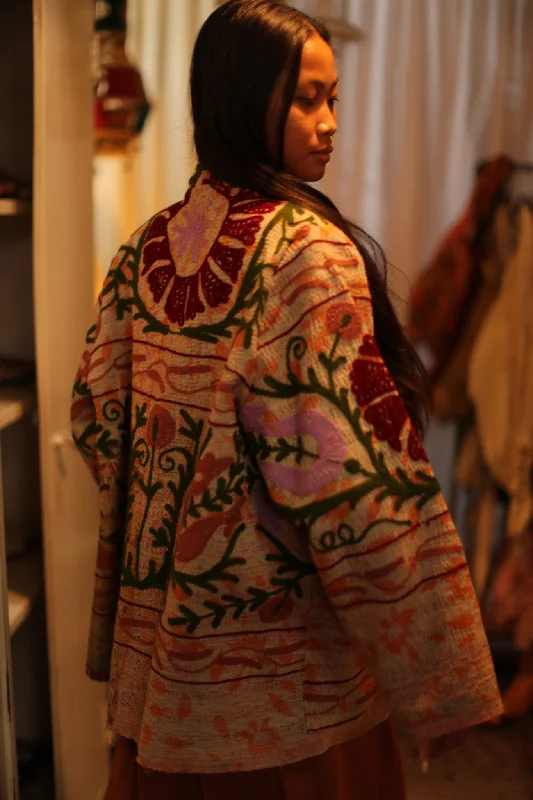 SUZANI EMBROIDERED KIMONO JAYKE Vintage Women's 1970S 