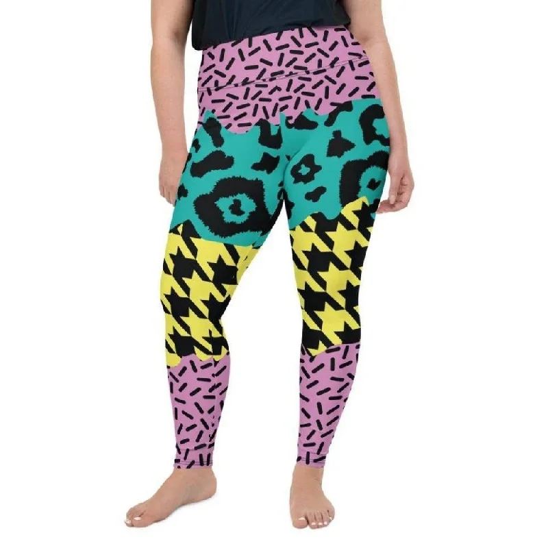 Three-Pattern Plus Size Leggings Adventure