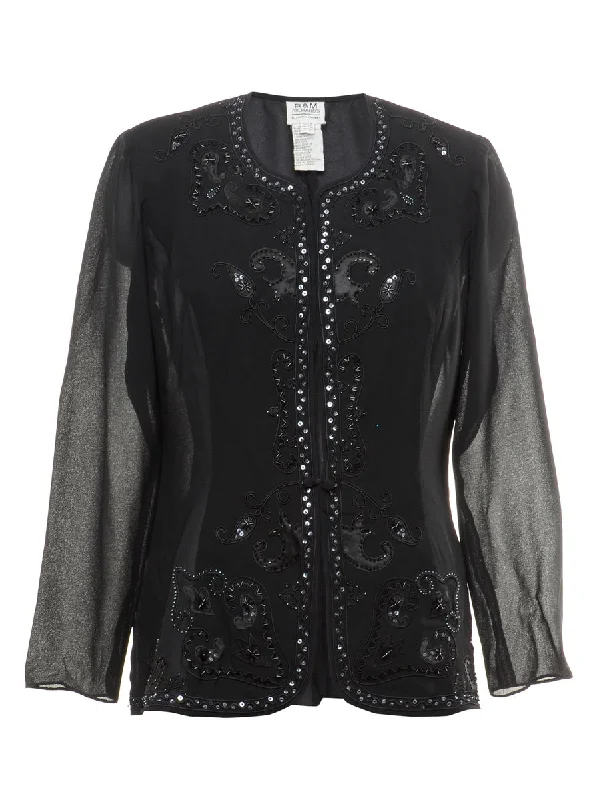Beaded Evening Jacket - M Dynamic Women's High - energy