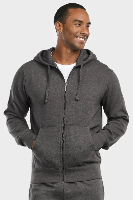ET TU MEN'S LIGHTWEIGHT FLEECE ZIPPER HOODIE (HD2020E_CH-GR) Trendy Women's Oversized Trendy Women's Oversized ET TU MEN'S LIGHTWEIGHT FLEECE ZIPPER HOODIE (HD2020E_CH-GR) Trendy Women's Oversized Trendy Women's Oversized