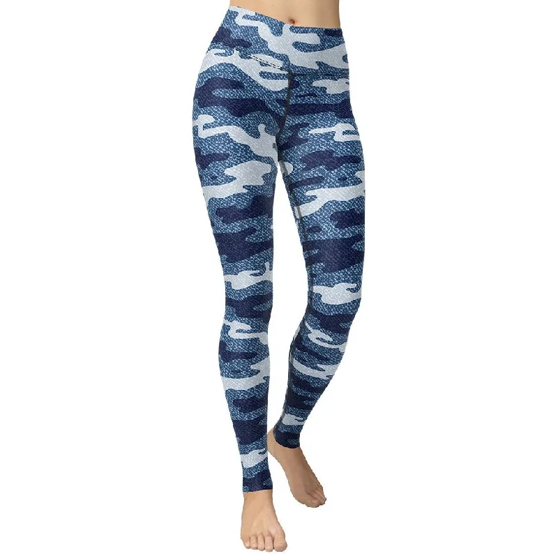 Denim Camo Print Yoga Leggings performance