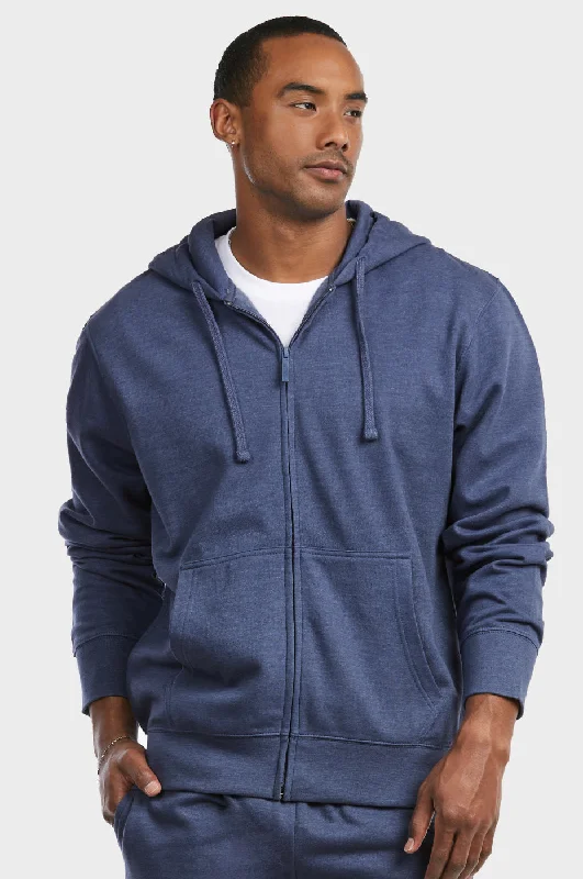 ET TU MEN'S LIGHTWEIGHT FLEECE ZIPPER HOODIE (HD2020E_NV-MRL) purpose purpose