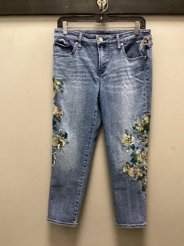 Jeans Skinny By Chicos In Blue Denim, Size: 6p Sleek Women's Metallic Sleek Women's Metallic