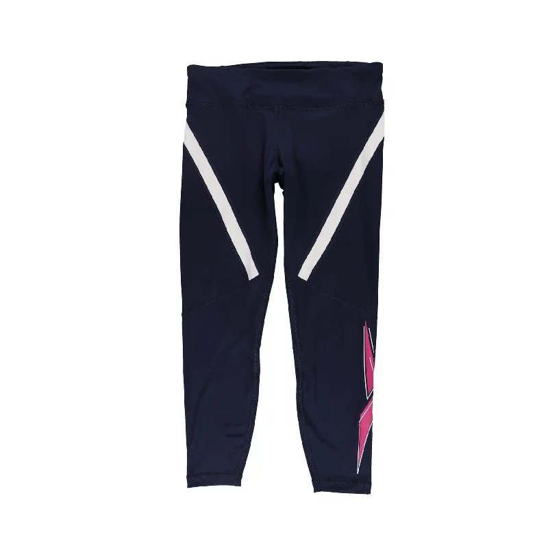 Reebok Womens Vector Logo Compression Athletic Pants Classic Women's Tweed