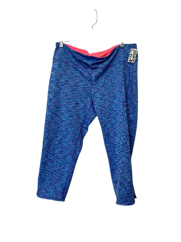 Athletic Leggings By Lilly Pulitzer In Blue, Size: Xl Refined Women's Velvet