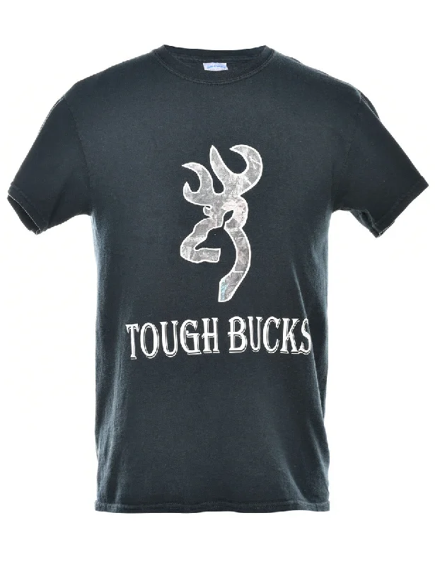Tough Bucks Printed T-shirt - S Sporty Women's Athleisure 