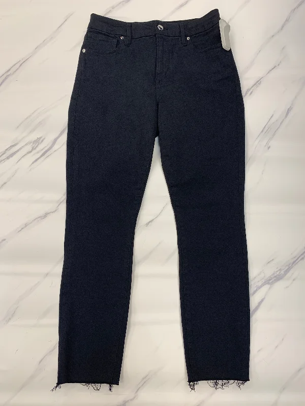 Jeans Straight By Good American In Black, Size: 8 Confident Women's Power Confident Women's Power