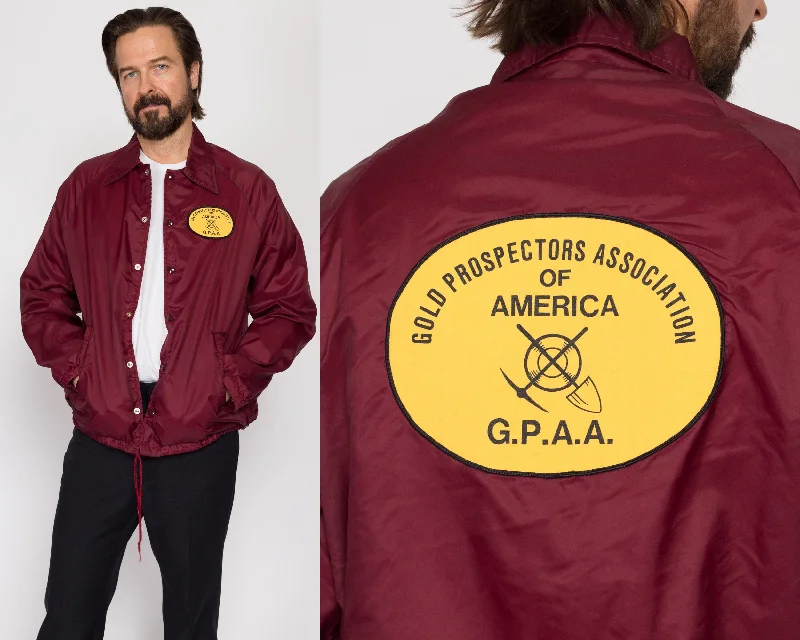 Large 80s Gold Prospectors Association Of America Jacket Cashmere