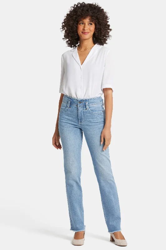 Marilyn Straight Jeans - Blue Valley Hip Women's Retro
