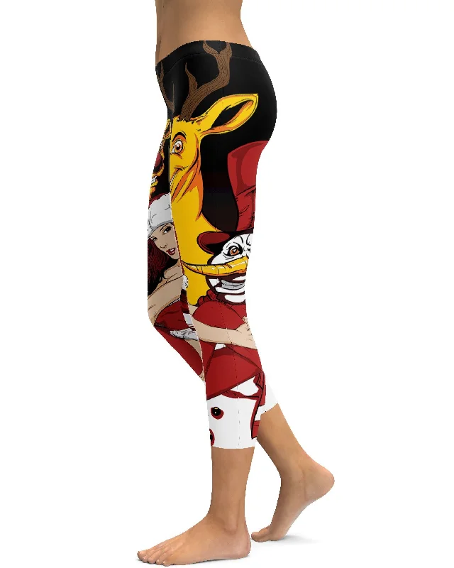 Nasty Snowman Capris Modern Women's 