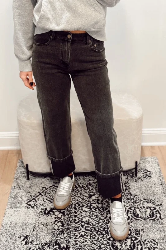 Stanton Pepper Cuffed Jeans Sophisticated Women's Tailored