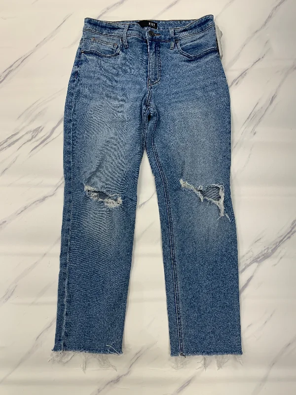 Jeans Boyfriend By Kut In Blue, Size: 4 Minimalist Women's Casual Minimalist Women's Casual
