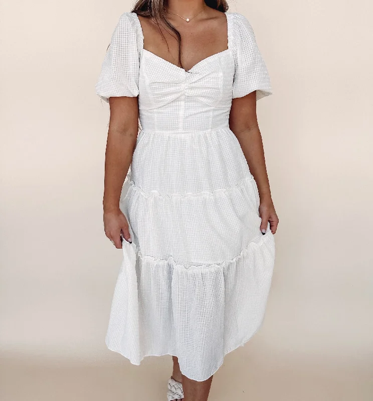 Tanner Midi Dress Casual Women's Loose - fitting