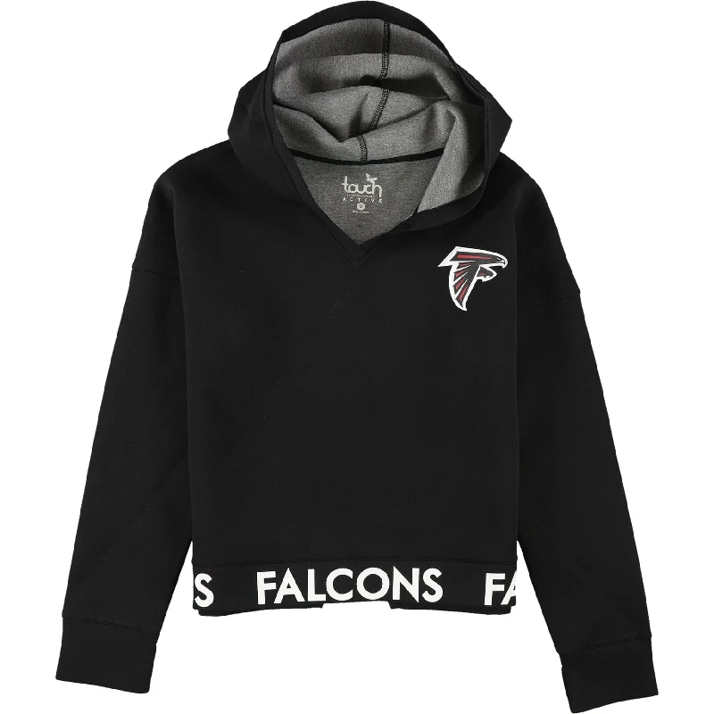 Touch Womens Atlanta Falcons Hoodie Sweatshirt, Black, Medium Bold Women's Animal Print