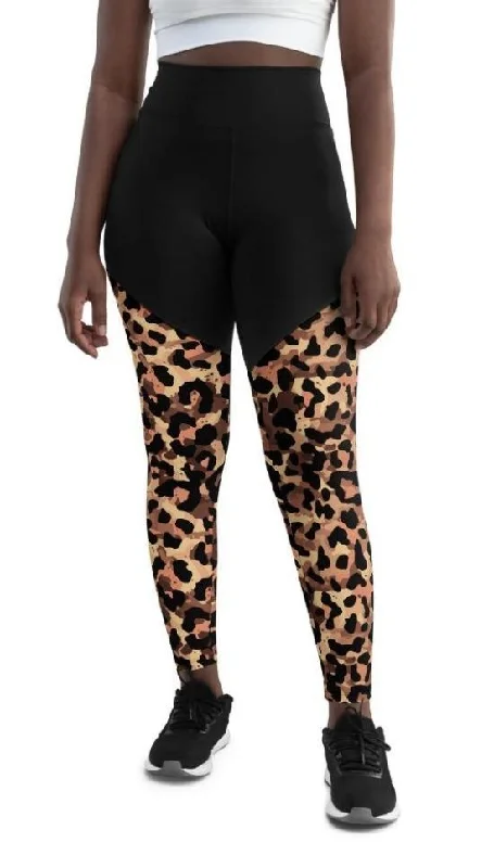 Original Leopard Compression Leggings Sustainable Organic