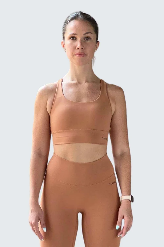 W SunSoft Stringy Crop Top Bra - Apricot Monochromatic Office Style Monochromatic Office Style W SunSoft Stringy Crop Top Bra - Apricot Monochromatic Office Style Monochromatic Office Style
