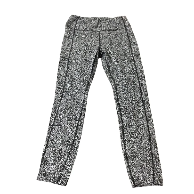 Athletic Leggings By Avia In Black White, Size: M Confident Women's High - fashion