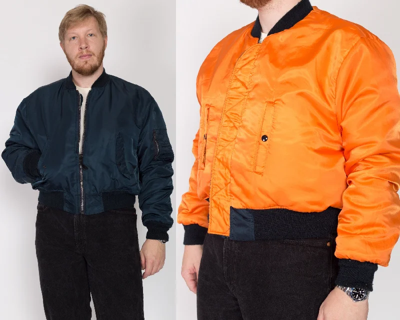 2X 90s MA-1 Reversible Bomber Flight Jacket Refined Women's 