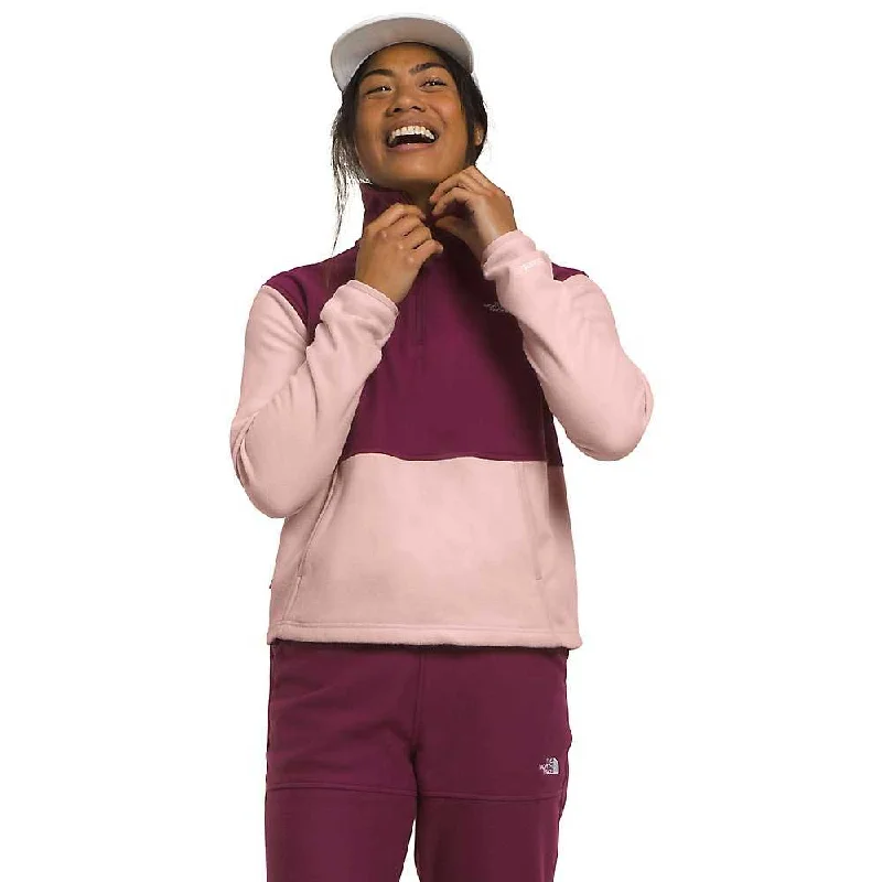 The North Face Womens Alpine Polartec 100 1/4 Zip Cowl Top British Gentlewoman Style